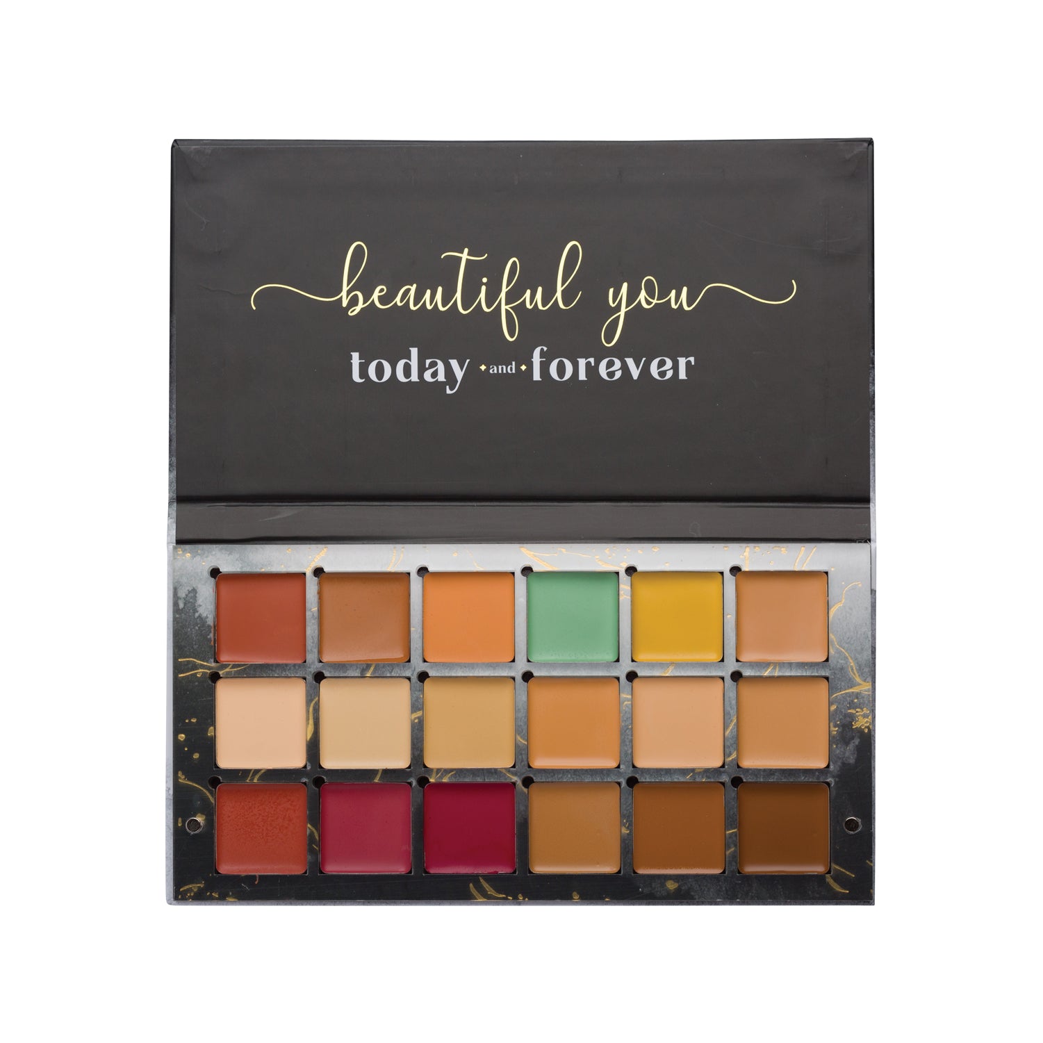 One for All Palette | 4-in-1 Foundation, Concealer, Blush & Contour | Travel-Friendly, Buildable Coverage | All-in-One Face Palette for Effortless Beauty | Use with Magic Drops for Best Results