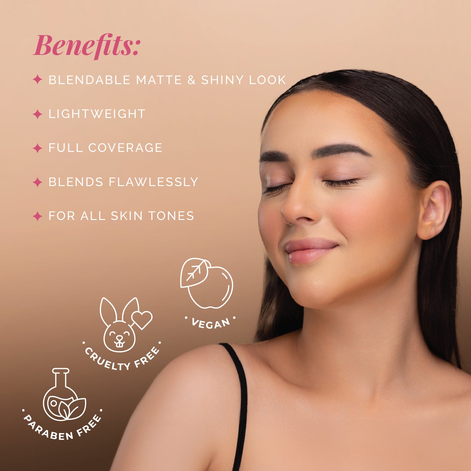One for All Palette | 4-in-1 Foundation, Concealer, Blush & Contour | Travel-Friendly, Buildable Coverage | All-in-One Face Palette for Effortless Beauty | Use with Magic Drops for Best Results