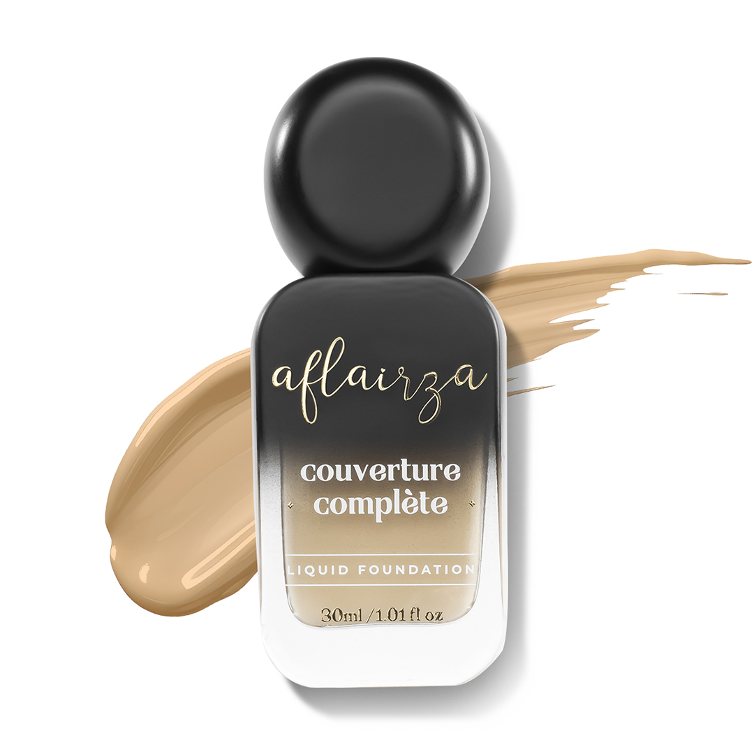 Coverture Complete Liquid Foundation | Full Coverage, Long-Lasting, Lightweight & Water-Resistant | Infused with Ectoin for Hydration & Skin Protection | 7 Shades for All Skin Tones | Buildable & Comfortable Wear