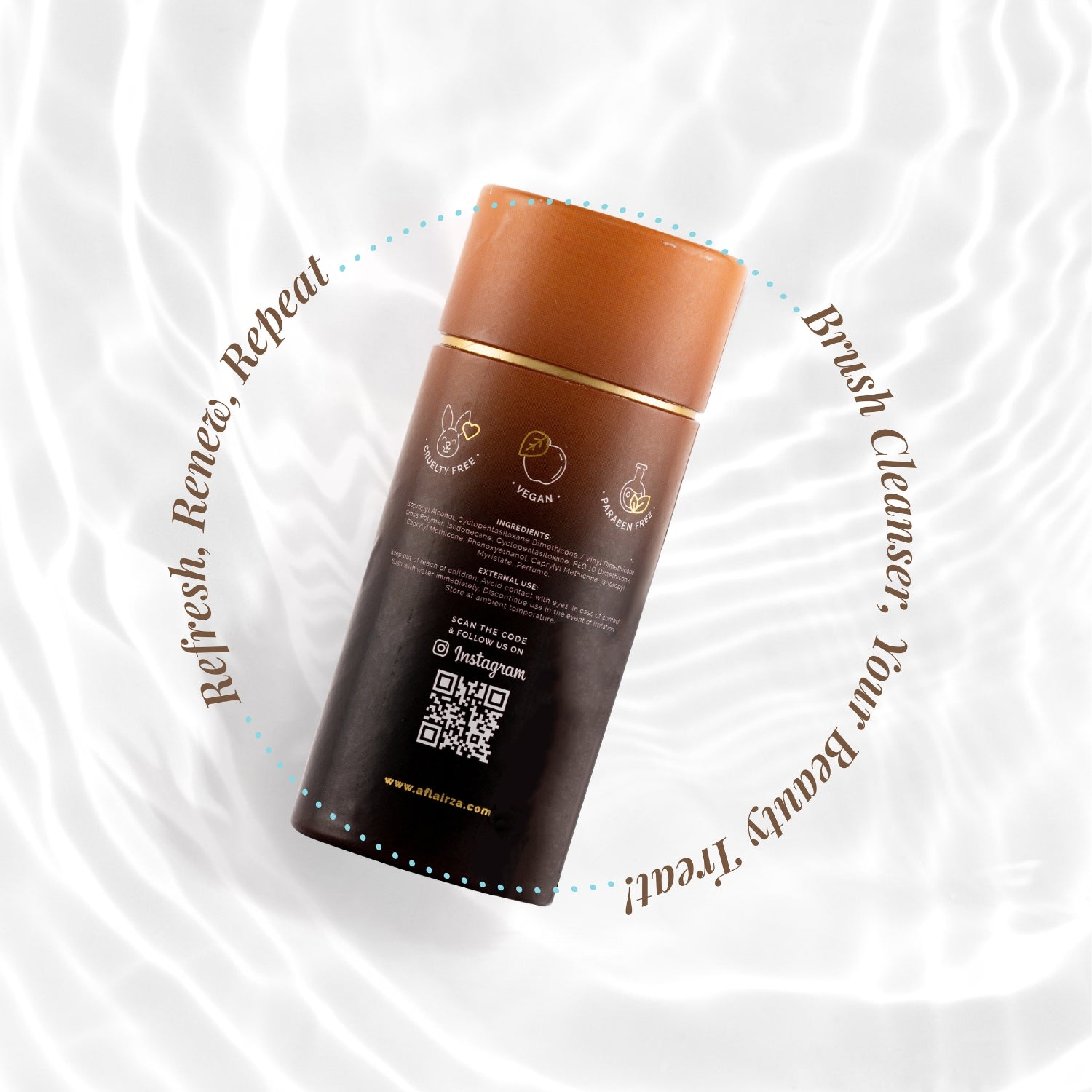 Brush Cleanser | Instant, Gentle & Effective Makeup Brush Cleaner | Extends Brush Life, Maintains Softness & Shape | Suitable for Synthetic & Natural Bristles | Refreshing Scent