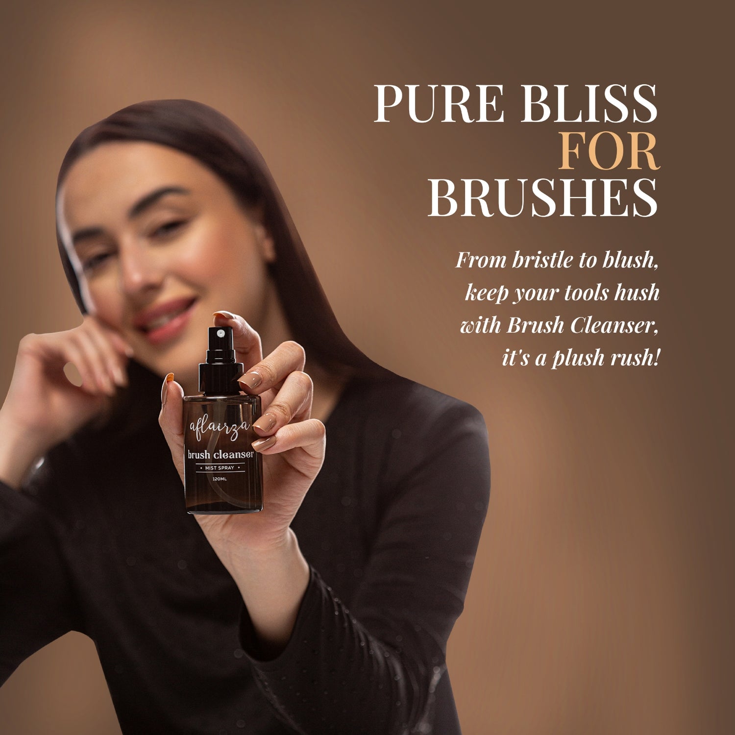 Brush Cleanser | Instant, Gentle & Effective Makeup Brush Cleaner | Extends Brush Life, Maintains Softness & Shape | Suitable for Synthetic & Natural Bristles | Refreshing Scent