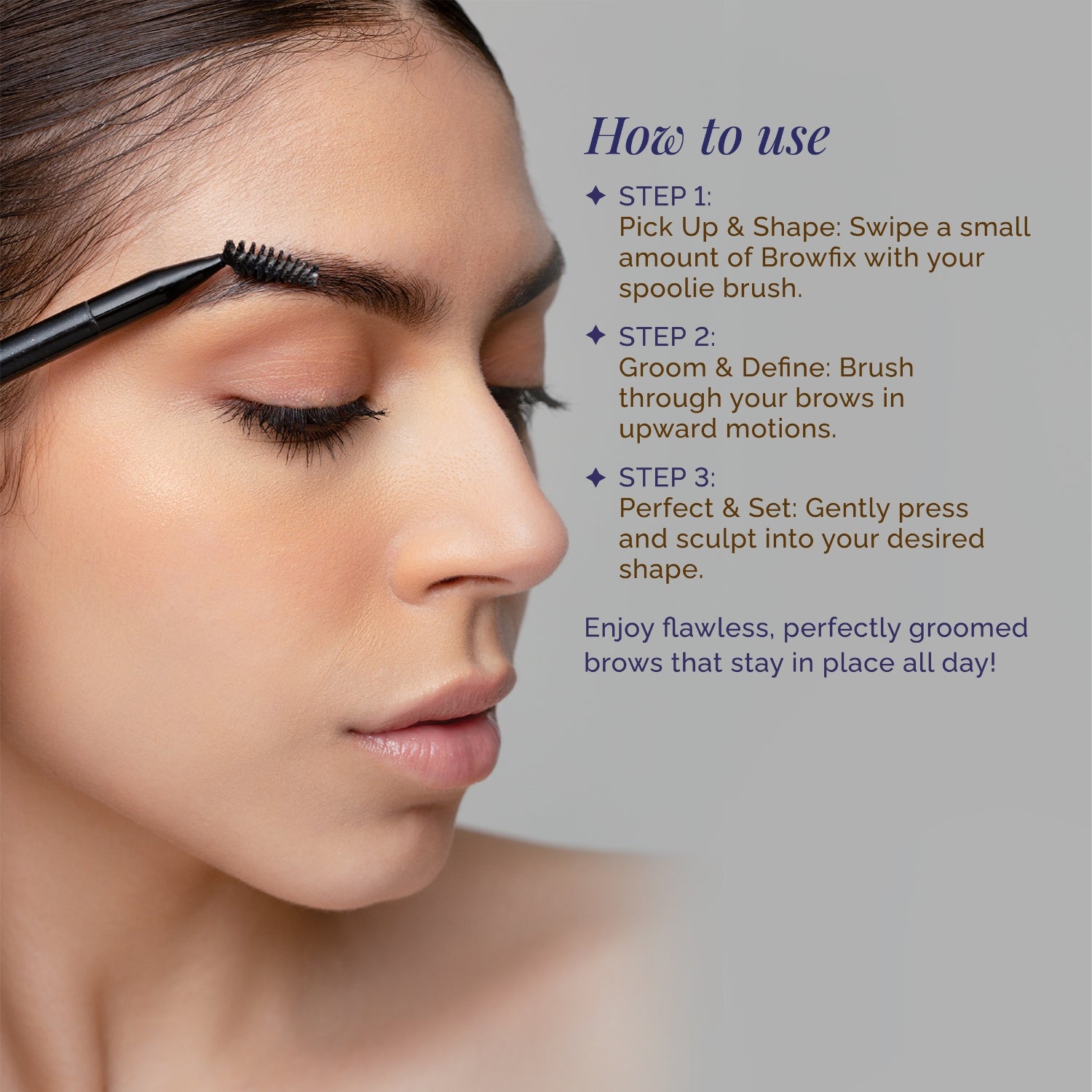 Browfix – Clear Gel Brow Styling Wax | Strong Hold & Water-Resistant | Non-Sticky, Long-Lasting Brow Setter | Natural Finish for All Brow Types