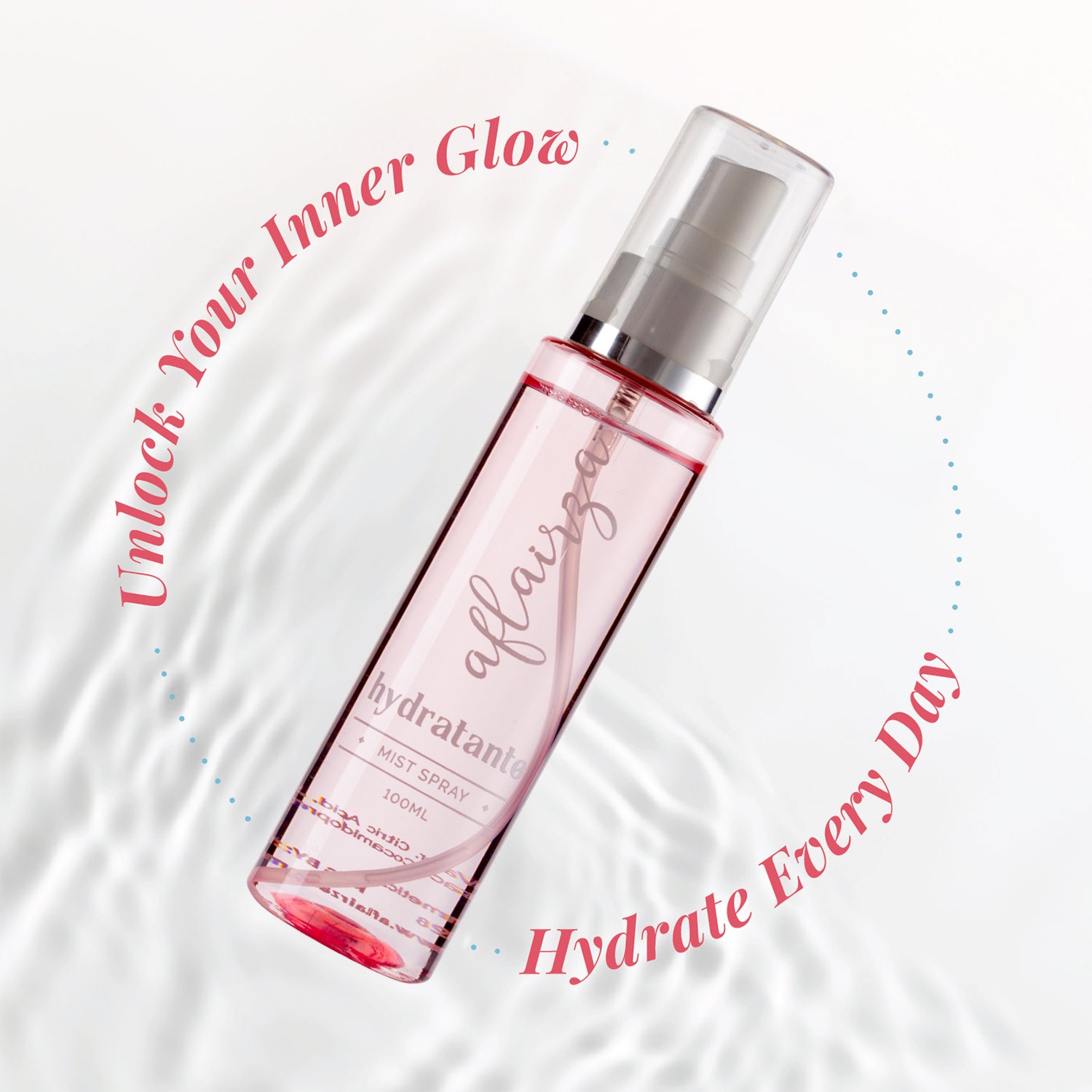 Hydratante Hydrating Mist Spray | Instant Skin Hydration & Refreshment | Lightweight, Non-Greasy Formula with Coconut Extract | Soothes & Protects | For All Skin Types