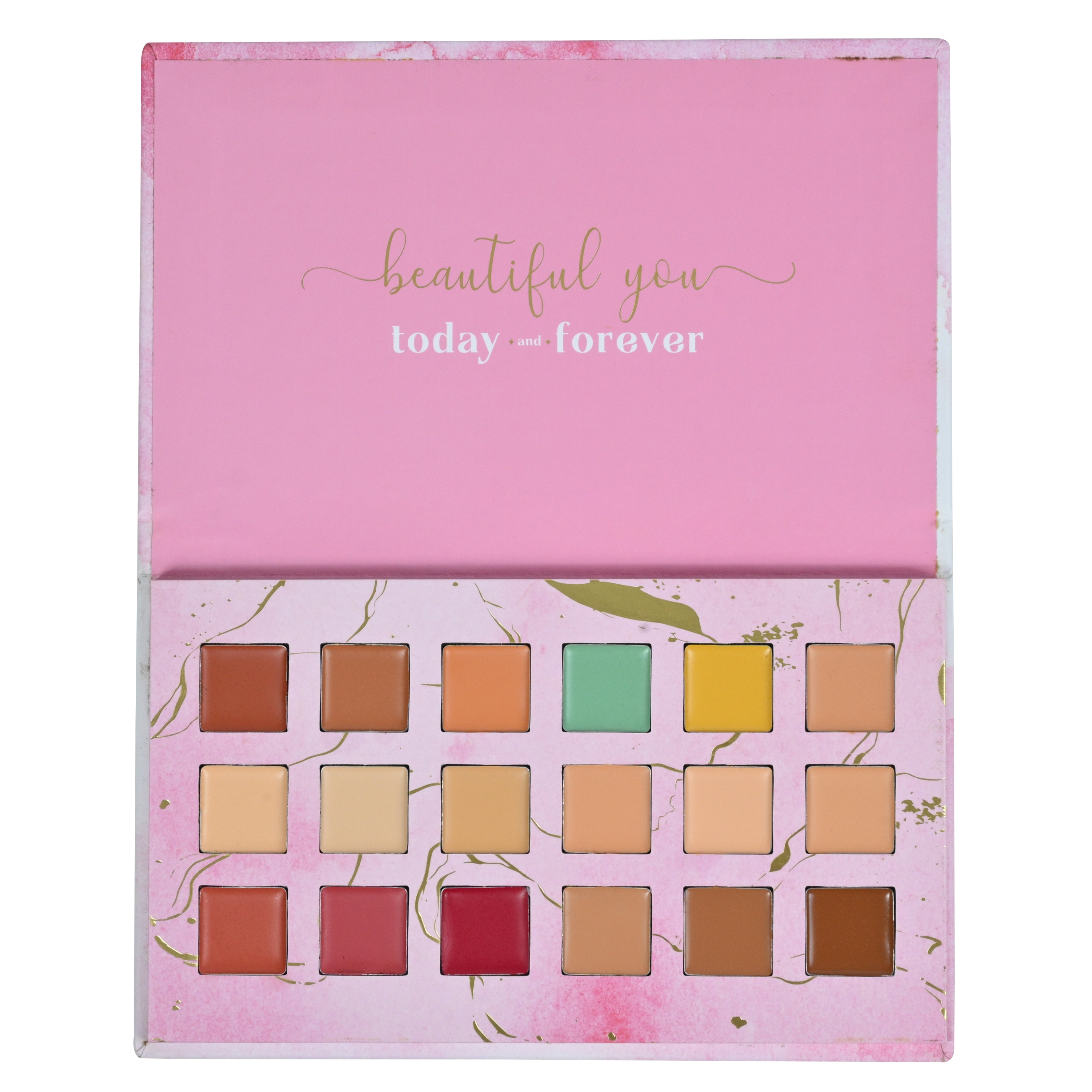 One for All Palette | 4-in-1 Foundation, Concealer, Blush & Contour | Travel-Friendly, Buildable Coverage | All-in-One Face Palette for Effortless Beauty | Use with Magic Drops for Best Results