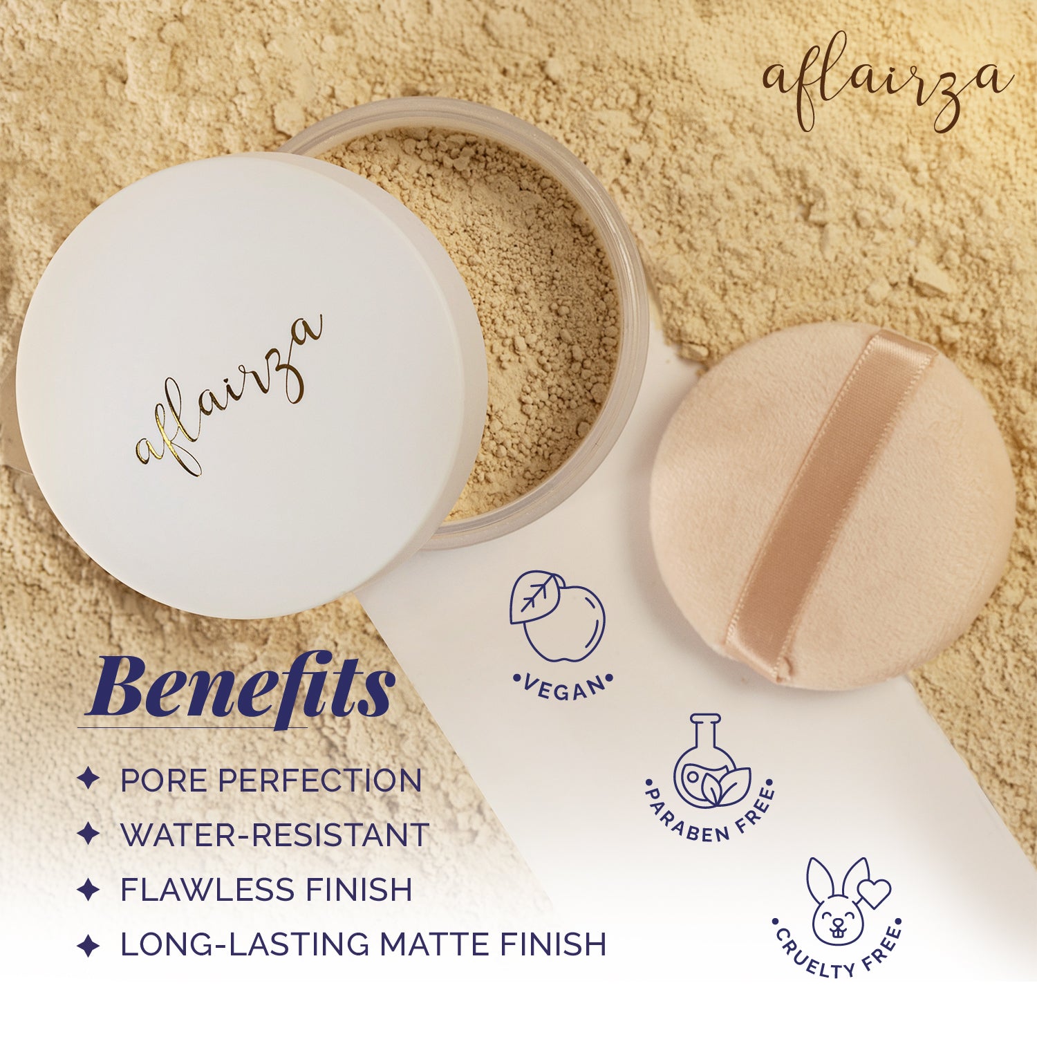 Loose Setting Powder | Water-Resistant Makeup Setter with Universal Shades | Long-Lasting Oil Control, Blurs Pores & Smooth Finish | Lightweight & Suitable for All Skin Types