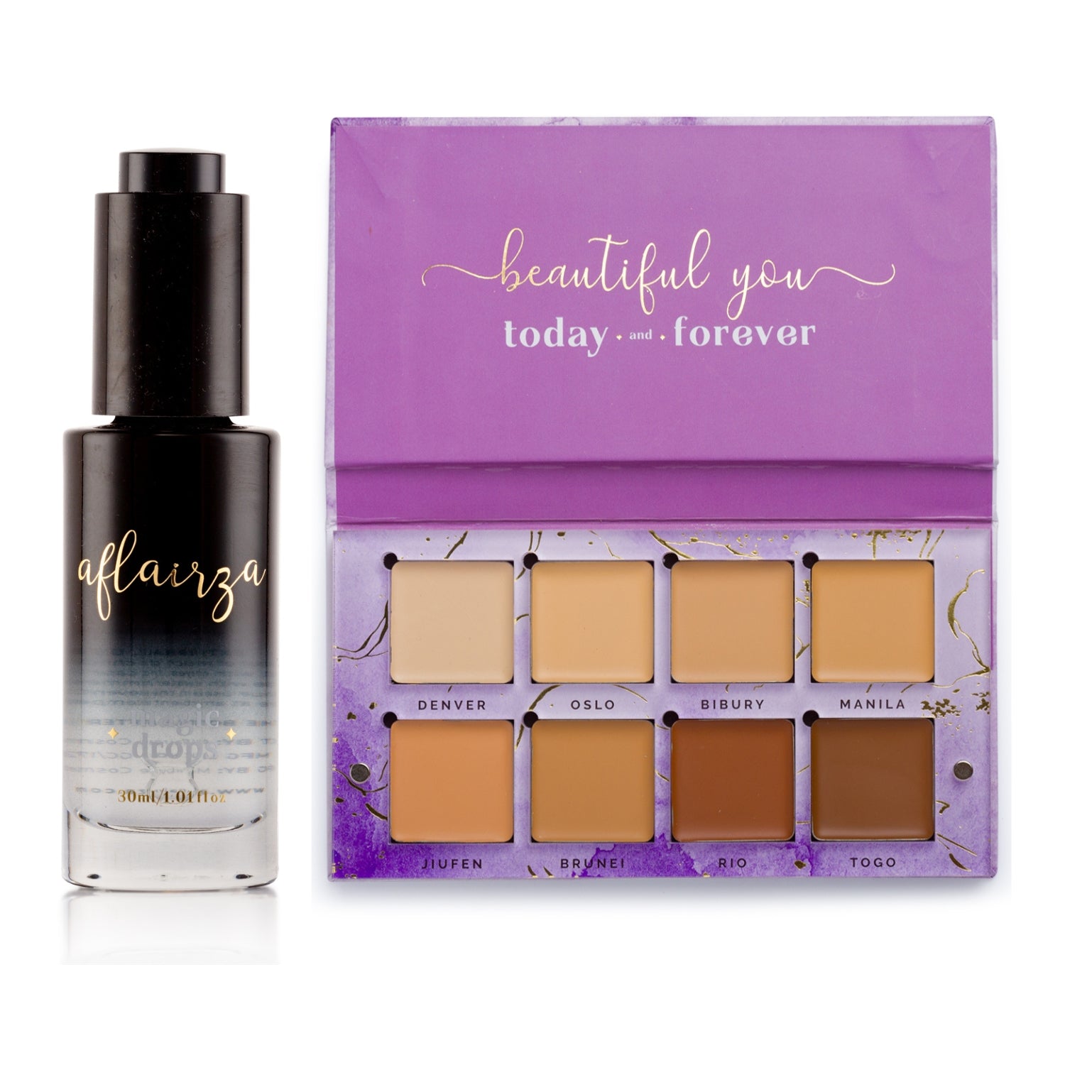 Magic Drops + Soft glam Base Palette - Waterproof* serum with Base palette combo