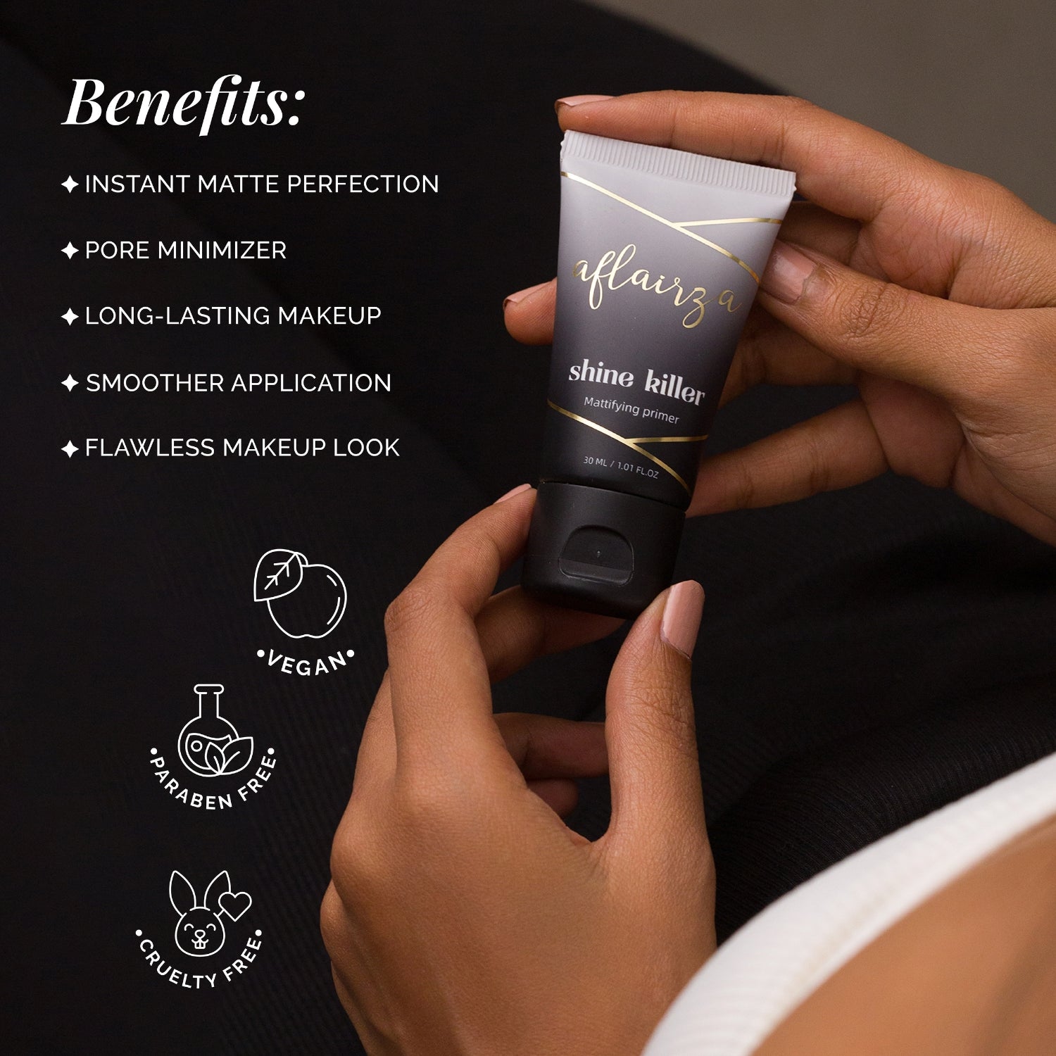 Shine Killer Mattifying Primer | Oil-Free, Pore-Minimizing & Shine-Control Formula | Lightweight & Long-Lasting | Perfect Makeup Base for Oily & Combination Skin