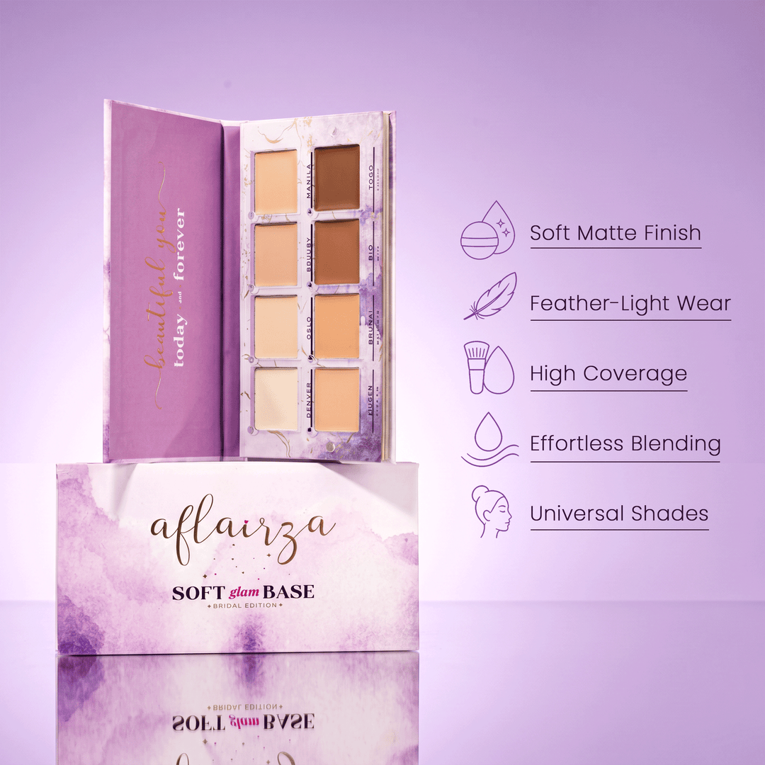 Magic Drops + Soft glam Base Palette - Waterproof* serum with Base palette combo