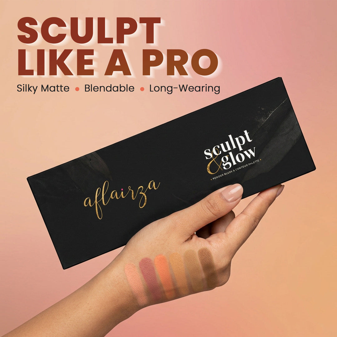 Sculpt and Glow Matte Blush & Contour Palette