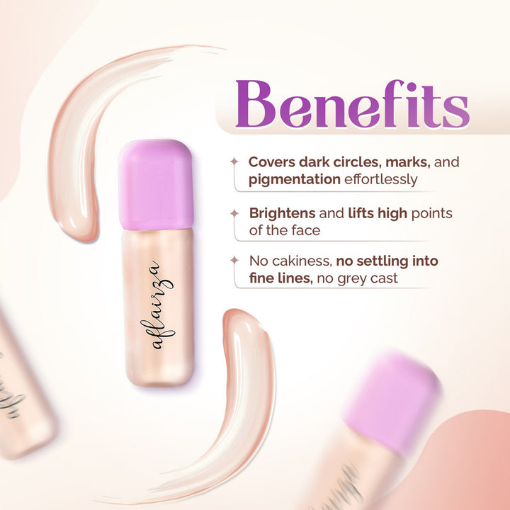 Couvre Moi Liquid Concealer | Full Coverage, Lightweight & Seamless Blend | Ultra-Creamy Thin Texture