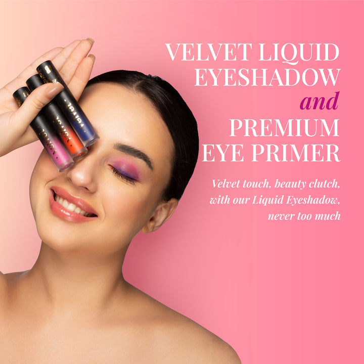 Velvet Liquid Eyeshadow | Rich Pigment & Smooth Application | Long-Lasting, Crease-Resistant & Buildable Formula | Nourishing, Lightweight & Smudge-Free Wear