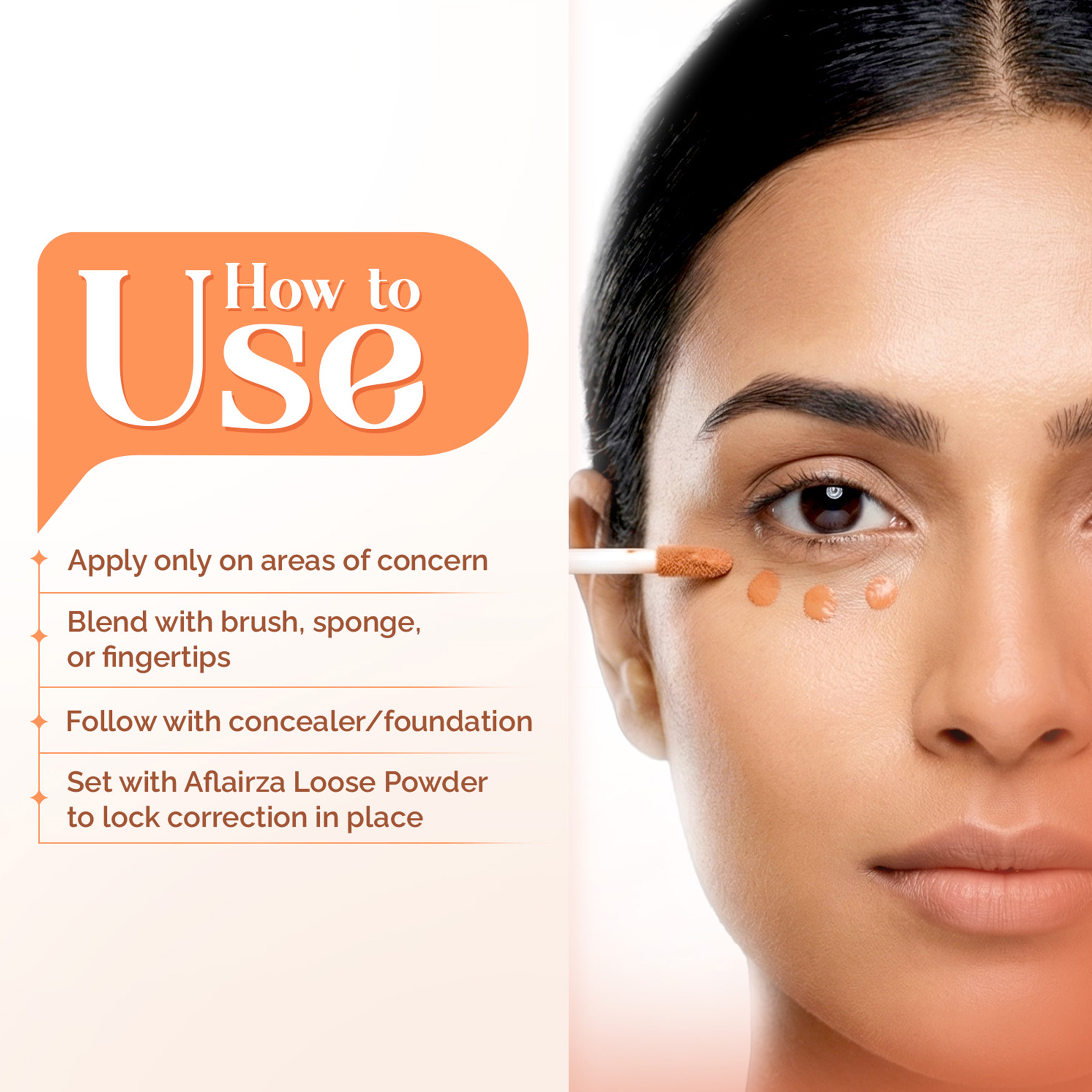 Couvre Moi Liquid Corrector | Color-Correcting Formula | Lightweight, Full Coverage &amp; Seamless Blend