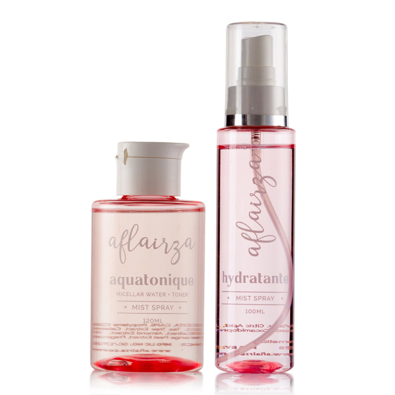 Aquatonique + Hydratante - 2 in 1 Micellar water + Toner and Hydrating spray Combo
