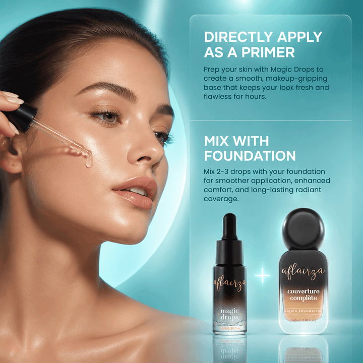 Magic Drops + Soft glam Base Palette - Waterproof* serum with Base palette combo